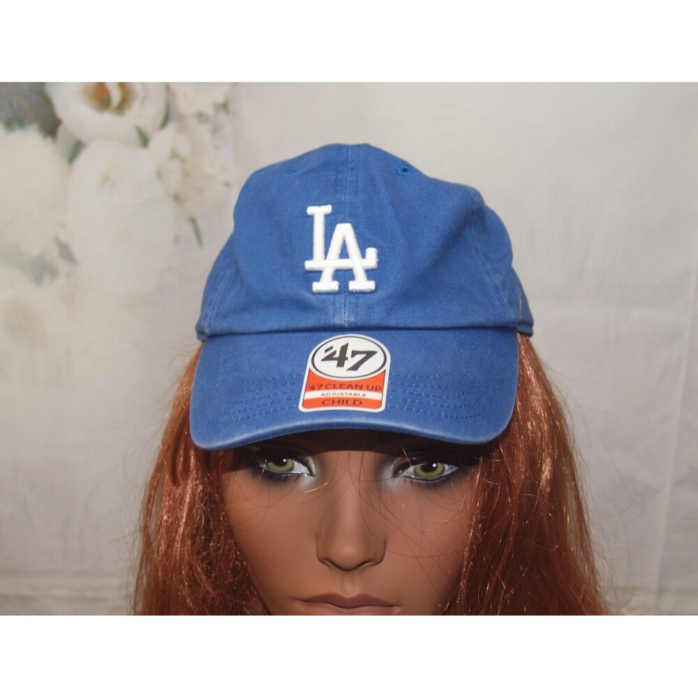 LA Dodgers 47 Brand Clean Up Hat Stone Washed Child Adjustable MLB Baseball Cap